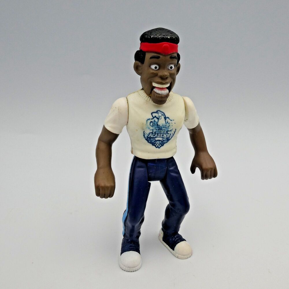 Vintage Kenner Police Academy Larvell Jones Action Figure 1988-89 Mouth Action